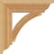 Ekena Millwork Thorton Traditional Rough Sawn Bracket, Western Red Cedar, 4"W x 18"D x 18"H BKT04X18X18THR01RWR - alternate 2